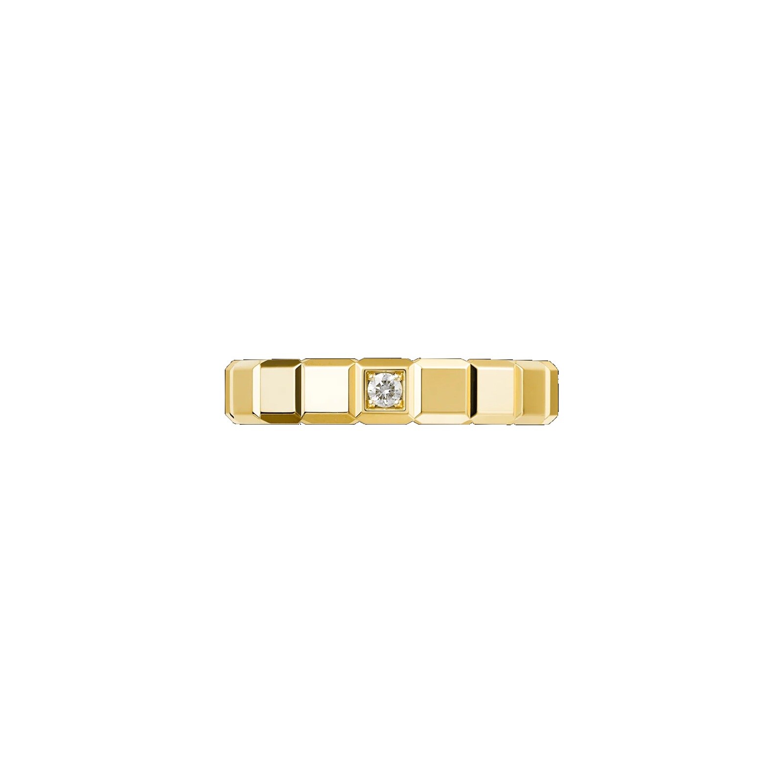 Chopard Ice Cube Ring In Ethical 18ct Yellow Gold With Diamond