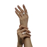 Chopard Ice Cube Ring In Ethical 18ct Rose Gold - Ring Size R