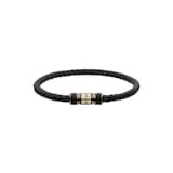 Chopard Classic Racing Bracelet In Black Lambskin And Rose Gold Toned Metal