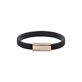 Chopard Classic Racing Bracelet In Black Rubber And Rose Gold Toned Metal