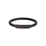 Chopard Classic Racing Bracelet In Black Rubber And Black Toned Metal