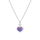 Chopard Happy Hearts Necklace In Ethical 18ct White Gold With Diamonds & Pearl