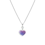 Chopard Happy Hearts Necklace In Ethical 18ct White Gold With Diamonds & Pearl