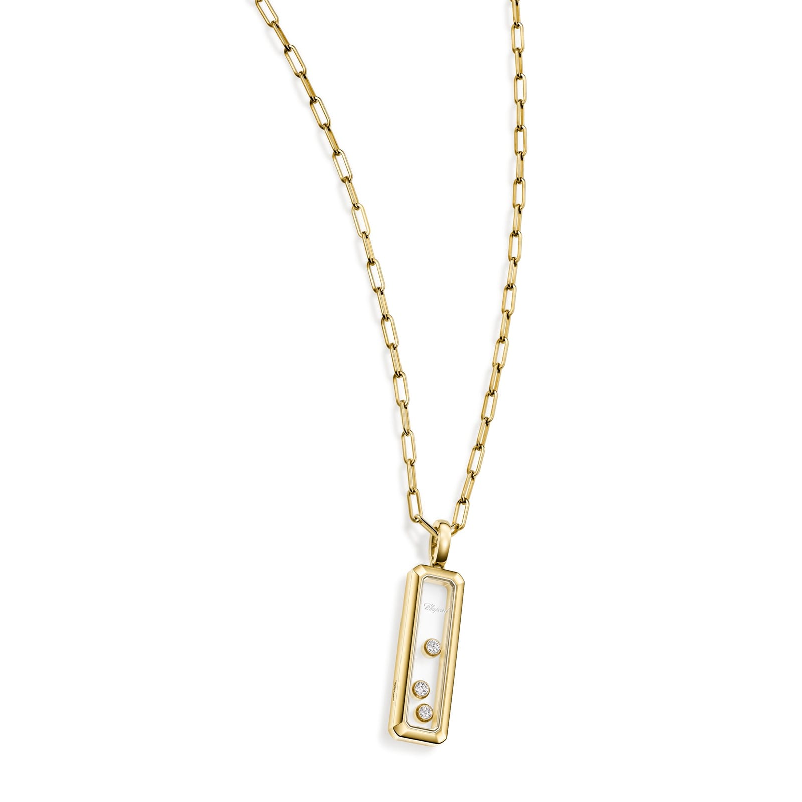 Chopard Happy Diamonds Icons Pendant In Ethical 18ct Yellow Gold With Diamonds Chopard Happy Diamonds Icons Pendant In Ethical 18ct Yellow Gold With Diamonds