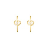 Chopard Happy Diamonds Icons Hoop Earrings In Ethical 18ct Yellow Gold With Diamonds