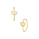 Chopard Happy Diamonds Icons Hoop Earrings In Ethical 18ct Yellow Gold With Diamonds