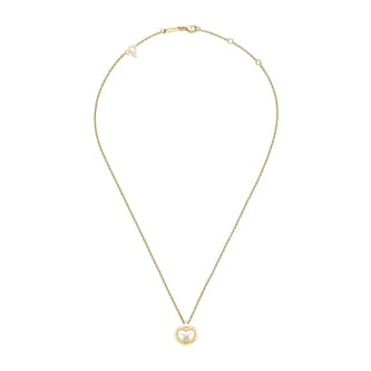 Chopard Happy Diamonds Icons Heart Necklace In Ethical 18ct Yellow Gold With Diamond