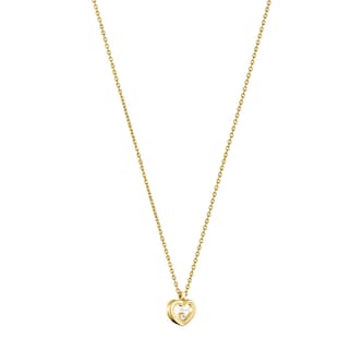 Chopard Happy Diamonds Icons Heart Necklace In Ethical 18ct Yellow Gold With Diamond