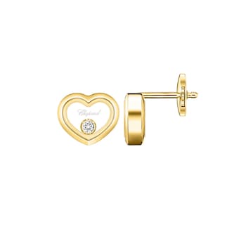 Chopard Happy Diamonds Icons Earrings In Ethical 18ct Yellow Gold With Diamonds Chopard Happy Diamonds Icons Earrings In Ethical 18ct Yellow Gold With Diamonds