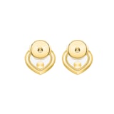 Chopard Happy Diamonds Icons Earrings In Ethical 18ct Yellow Gold With Diamonds