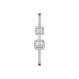 Chopard Happy Diamonds Icons Bangle In Ethical 18ct White Gold With Diamonds - Size Medium