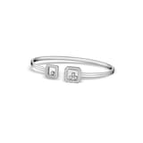 Chopard Happy Diamonds Icons Bangle In Ethical 18ct White Gold With Diamonds - Size Medium