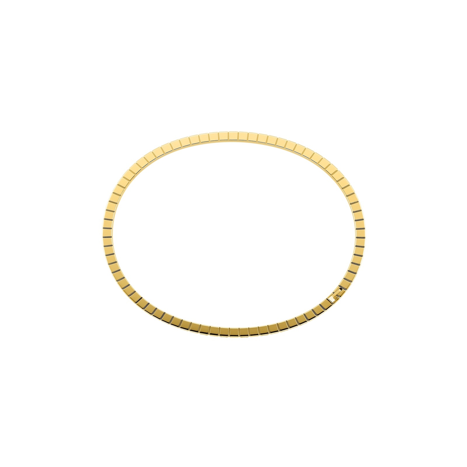 Chopard Ice Cube Bangle In Ethical 18ct Yellow Gold With Half-Set Diamonds - Size Medium