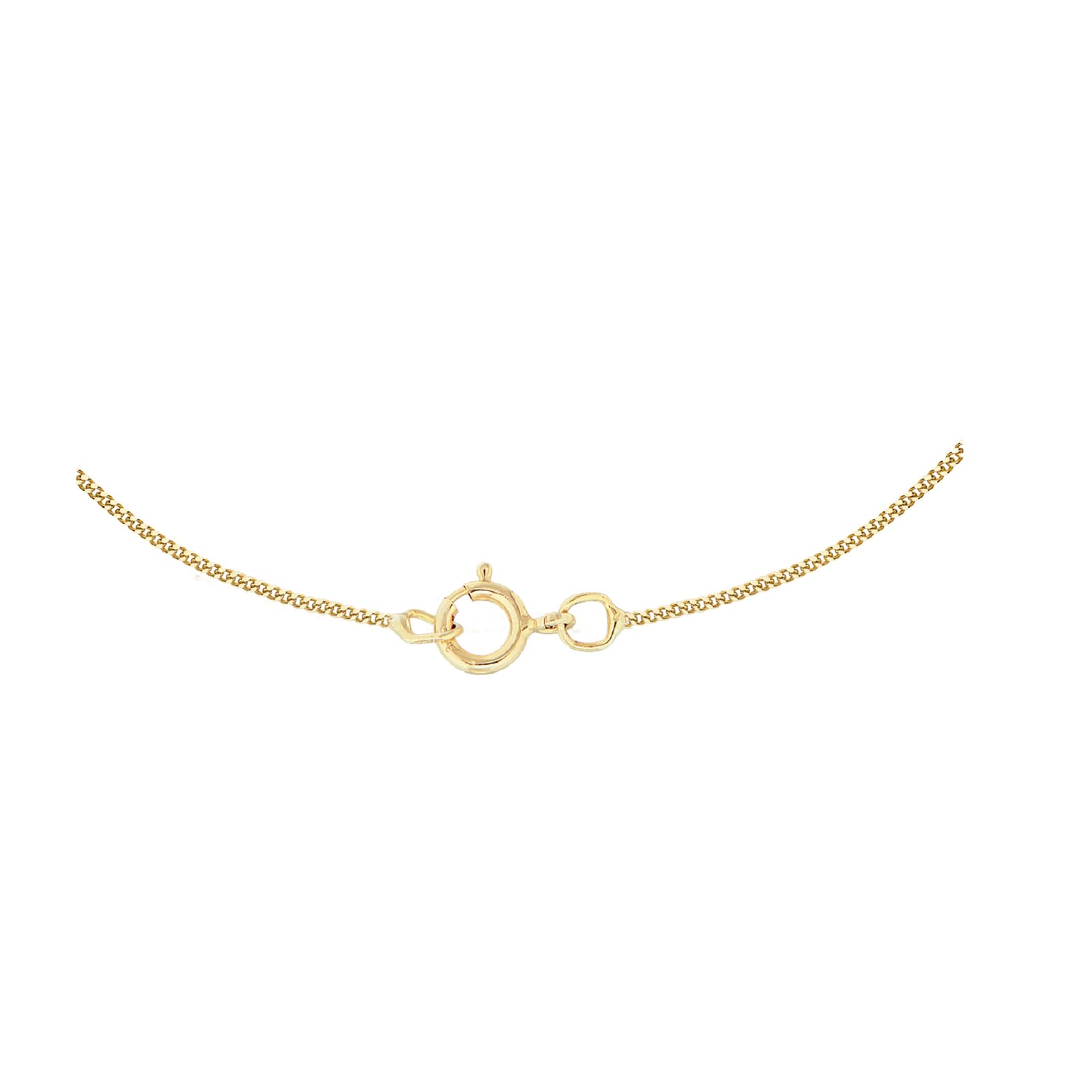 Goldsmiths 9ct Yellow Gold 16 Inch Diamond Cut Curb Chain 0.6mm Width Goldsmiths 9ct Yellow Gold 16 Inch Diamond Cut Curb Chain 0.6mm Width