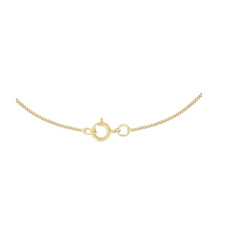 Goldsmiths 9ct Yellow Gold 16 Inch Diamond Cut Curb Chain 0.6mm Width Goldsmiths 9ct Yellow Gold 16 Inch Diamond Cut Curb Chain 0.6mm Width