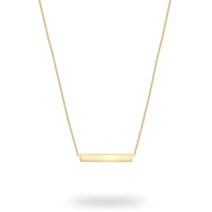 Best Luxury 
9ct Yellow Gold Horizontal Bar Pendant