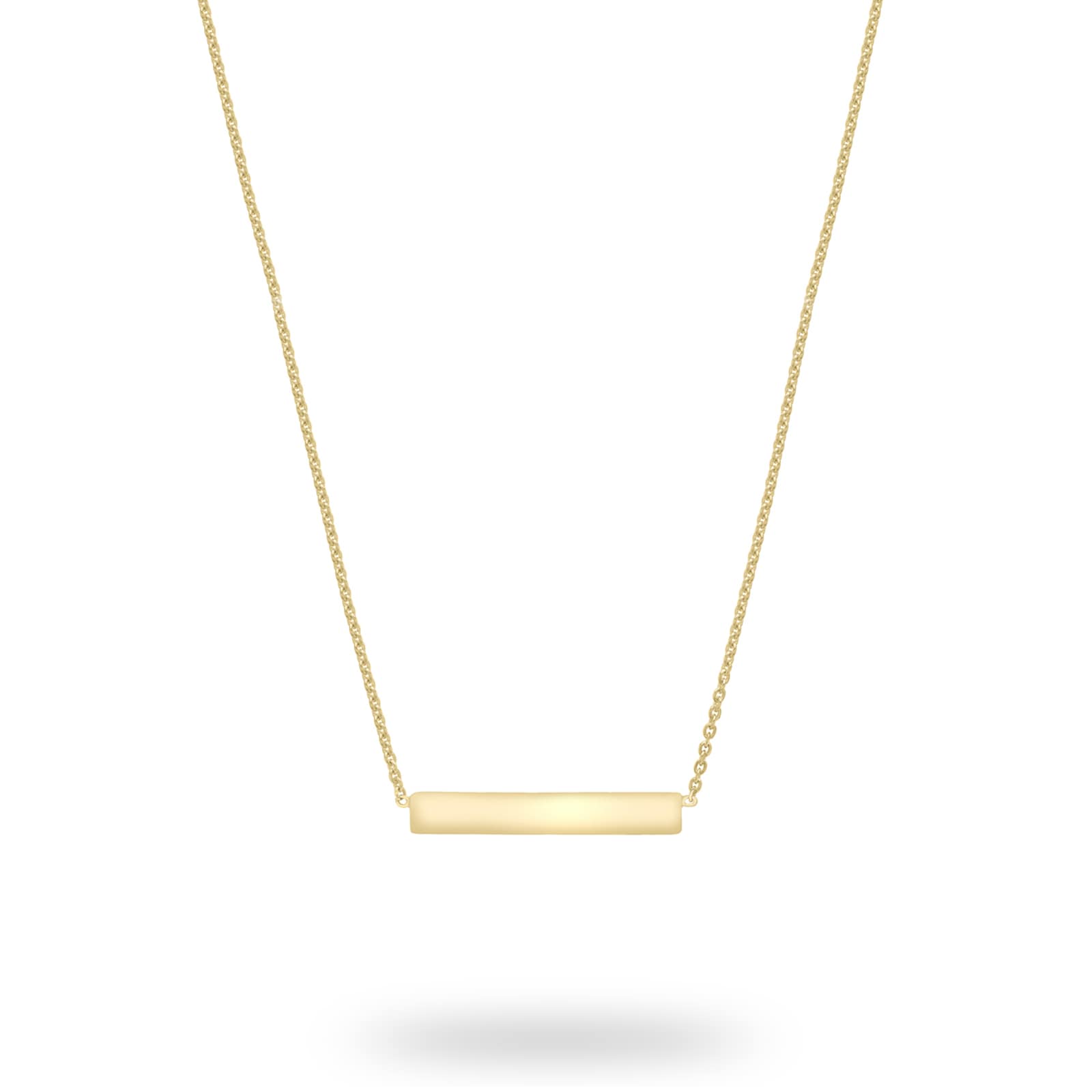 Gold horizontal bar necklace apache shadows