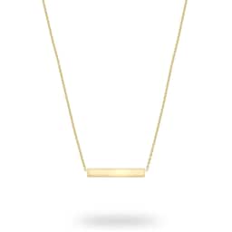13010189 - 9ct Yellow Gold Horizontal Bar Pendant