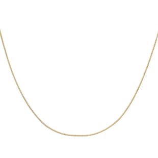 Goldsmiths 9ct Yellow Gold 45cm (18") Curb Chain 0.6 Width