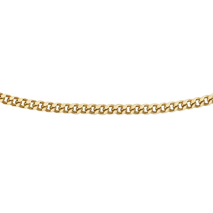 Goldsmiths 9ct Yellow Gold 45cm (18") Curb Chain 0.6 Width