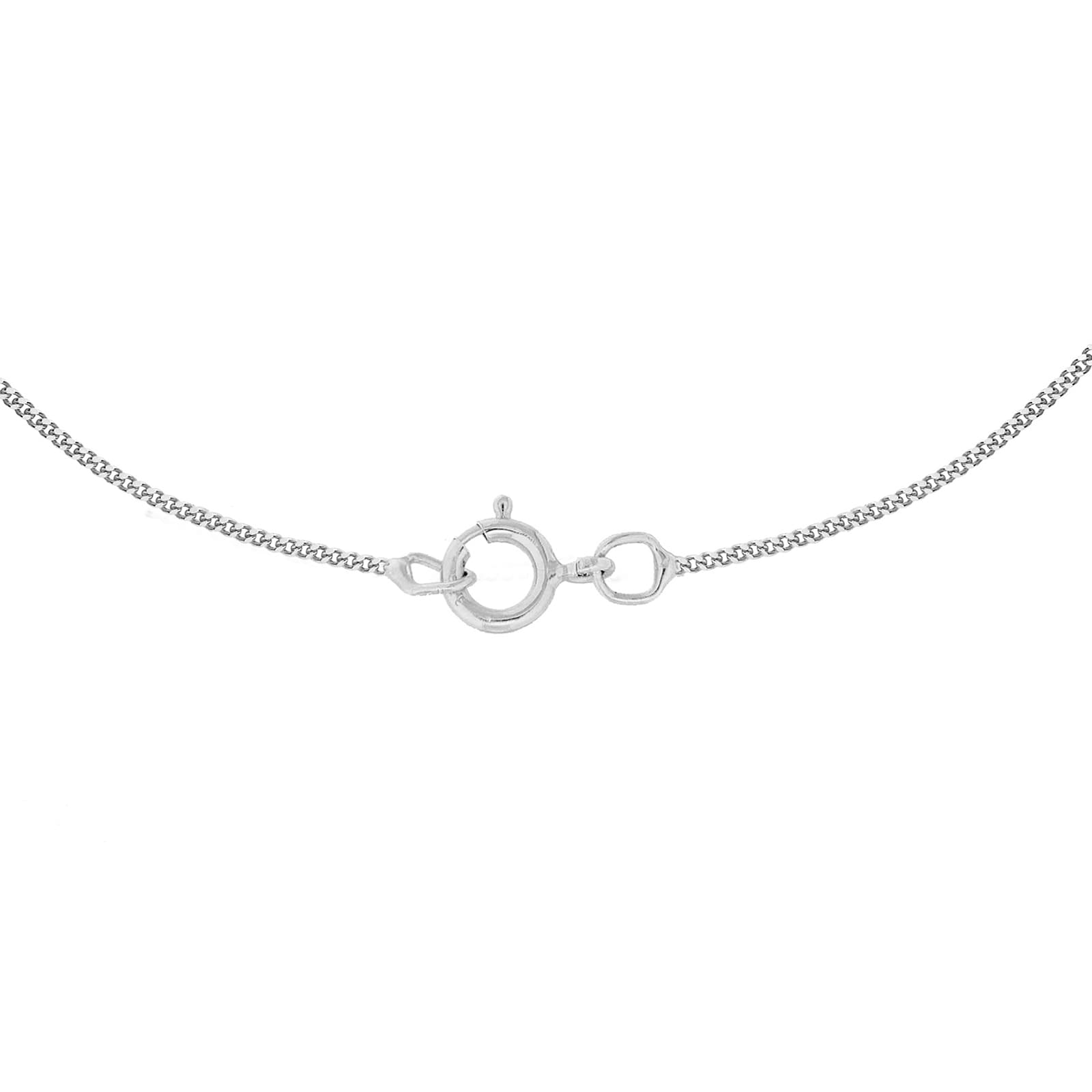 Goldsmiths 9ct White Gold 40cm (16") Curb Chain 0.6 Width Goldsmiths 9ct White Gold 40cm (16") Curb Chain 0.6 Width