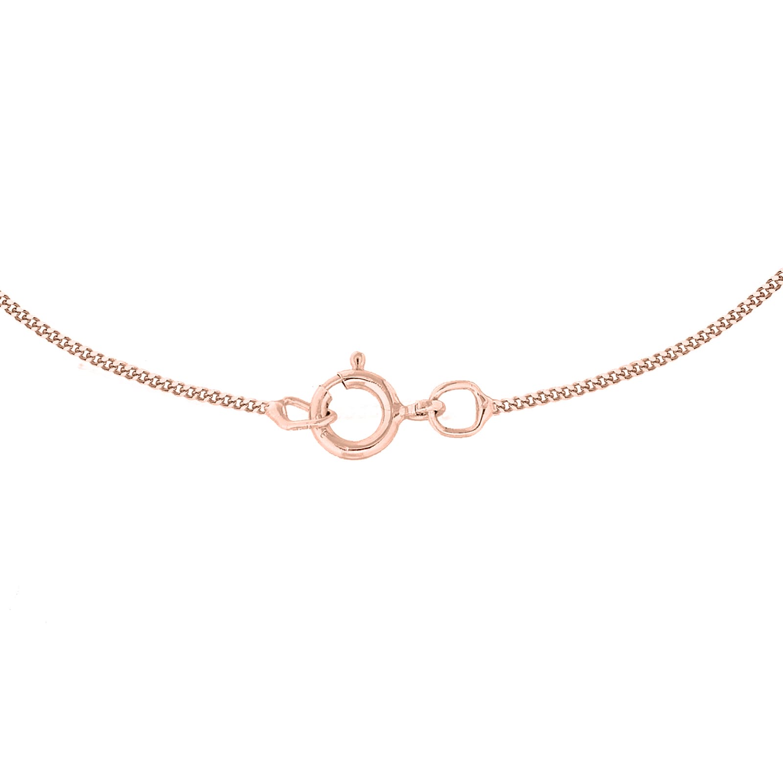 Goldsmiths 9ct Rose Gold 45cm (18") Curb Chain 0.6 Width