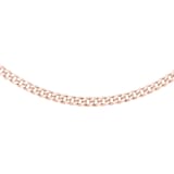 Goldsmiths 9ct Rose Gold 45cm (18") Curb Chain 0.6 Width