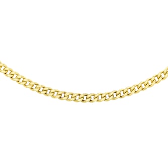 Goldsmiths 9ct Yellow Gold 45-50cm (18-20") Curb Chain 0.8 Width Goldsmiths 9ct Yellow Gold 45-50cm (18-20") Curb Chain 0.8 Width