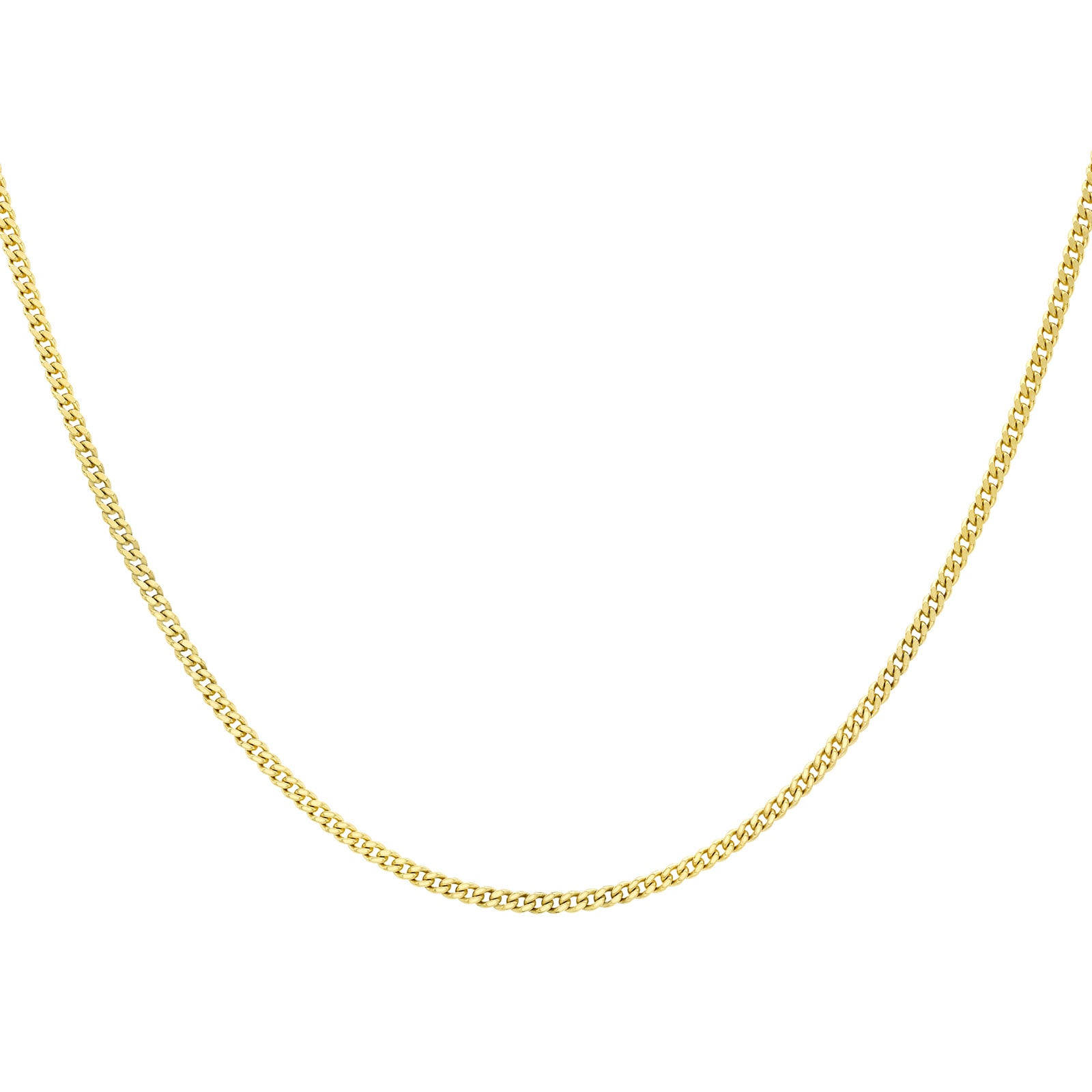 Goldsmiths 9ct Yellow Gold 60cm (24") Curb Chain 0.8mm Width Goldsmiths 9ct Yellow Gold 60cm (24") Curb Chain 0.8mm Width