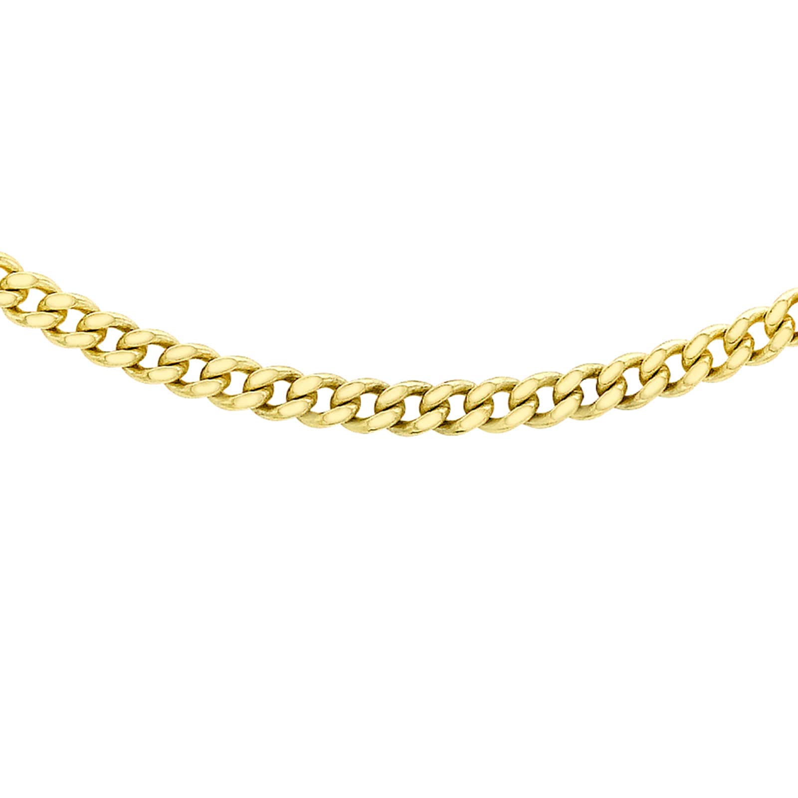 Goldsmiths 9ct Yellow Gold 60cm (24") Curb Chain 0.8mm Width Goldsmiths 9ct Yellow Gold 60cm (24") Curb Chain 0.8mm Width