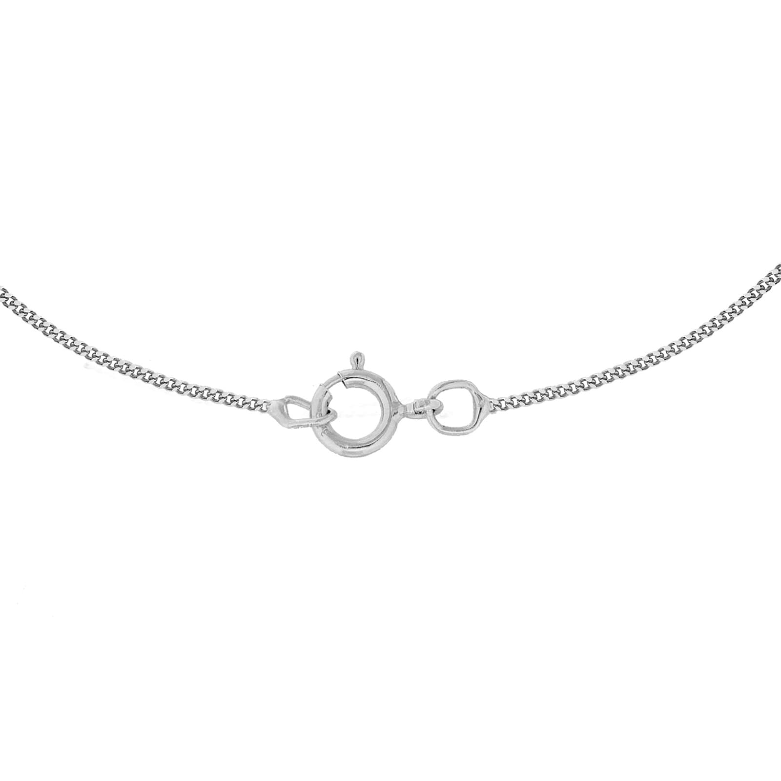 Goldsmiths 9ct White Gold 60cm (24") Curb Chain 0.8 Width Goldsmiths 9ct White Gold 60cm (24") Curb Chain 0.8 Width