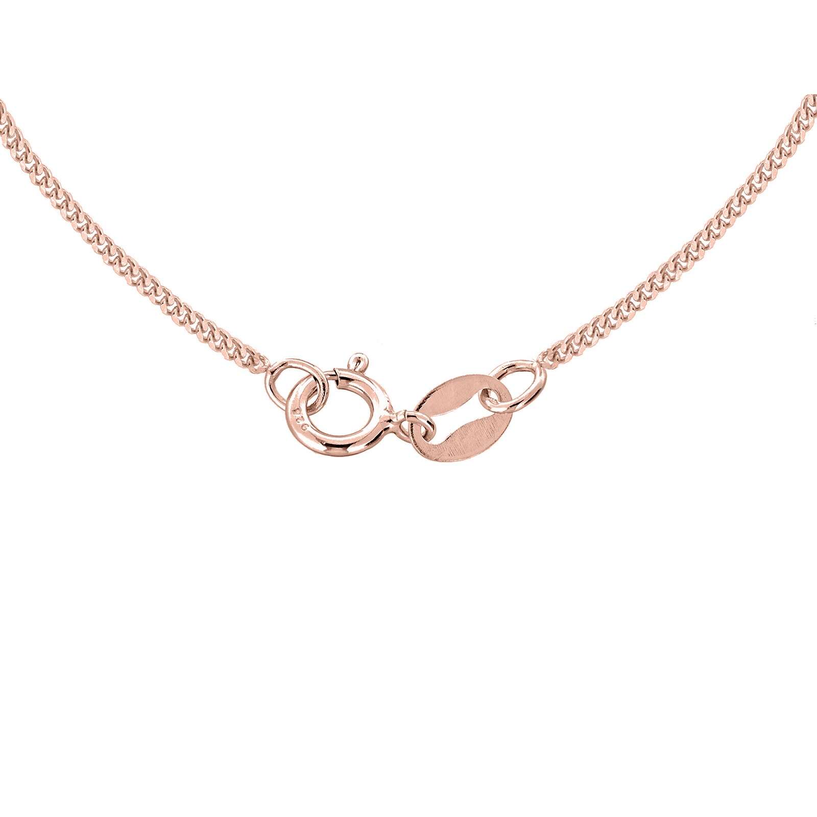 Goldsmiths 9ct Rose Gold 45-50cm (18-20") Curb Chain 0.8 Width