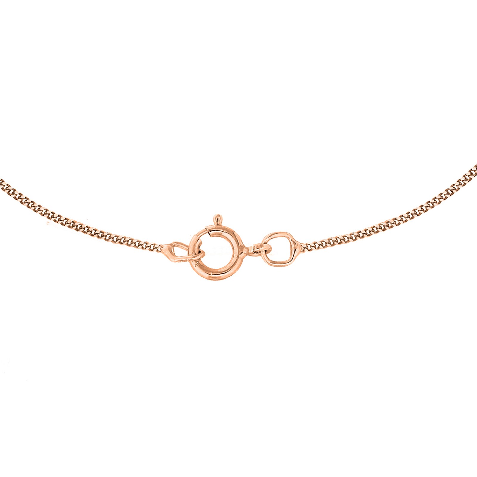 Goldsmiths 9ct Rose Gold 60cm (24") Curb Chain 0.8 Width