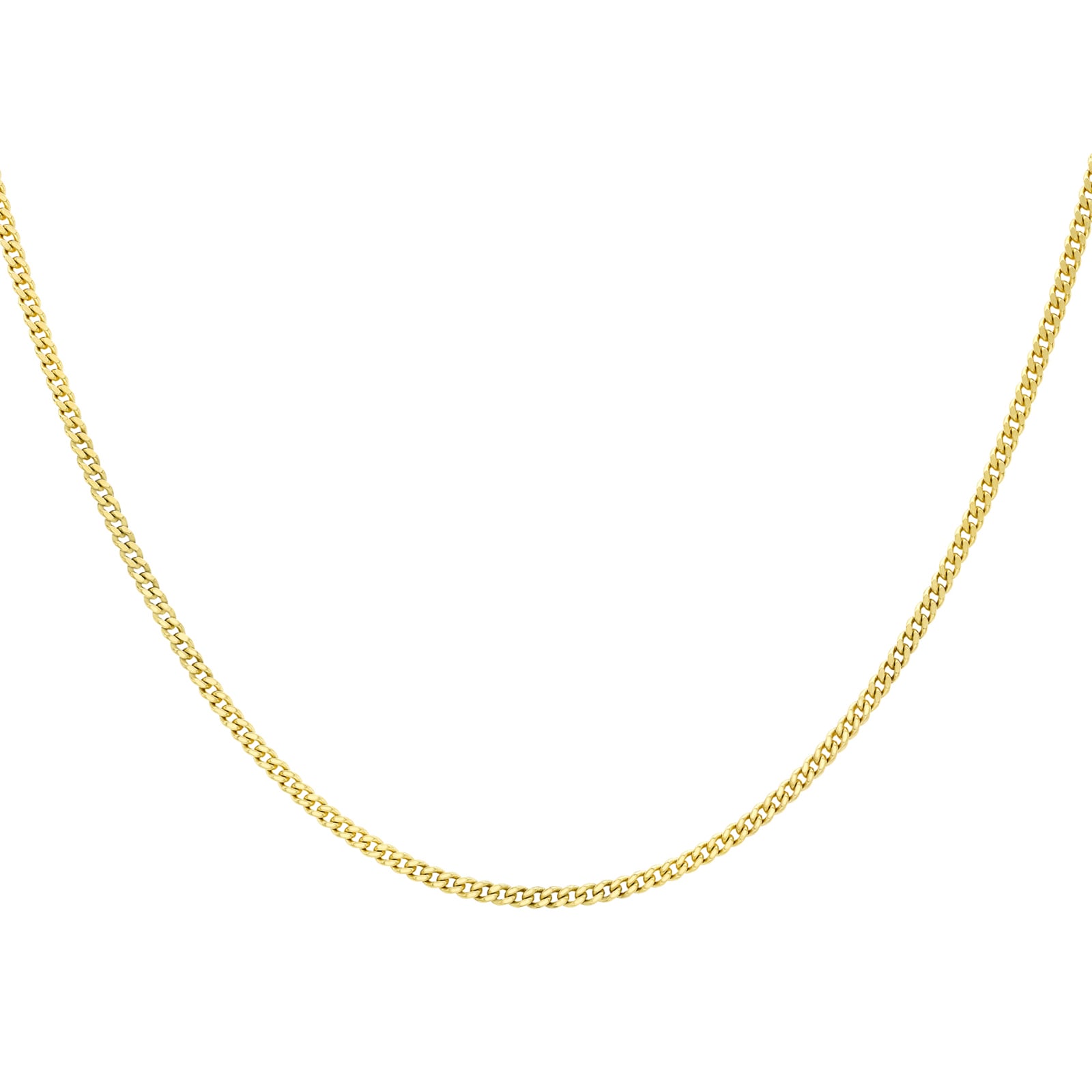 Goldsmiths 9ct Yellow Gold Diamond Cut Adjustable Curb Chain Goldsmiths 9ct Yellow Gold Diamond Cut Adjustable Curb Chain