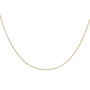 Goldsmiths 9ct Yellow Gold 60cm (24") Curb Chain 1mm Width