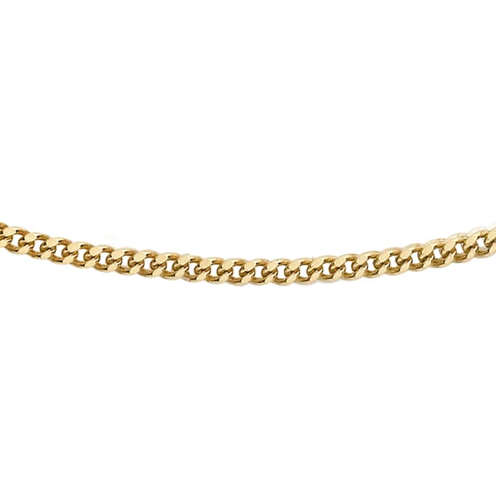 Goldsmiths 9ct Yellow Gold 60cm (24") Curb Chain 1mm Width