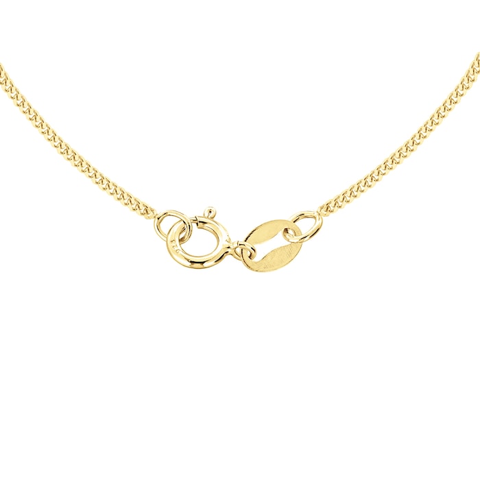 Goldsmiths 9ct Yellow Gold 60cm (24") Curb Chain 1mm Width