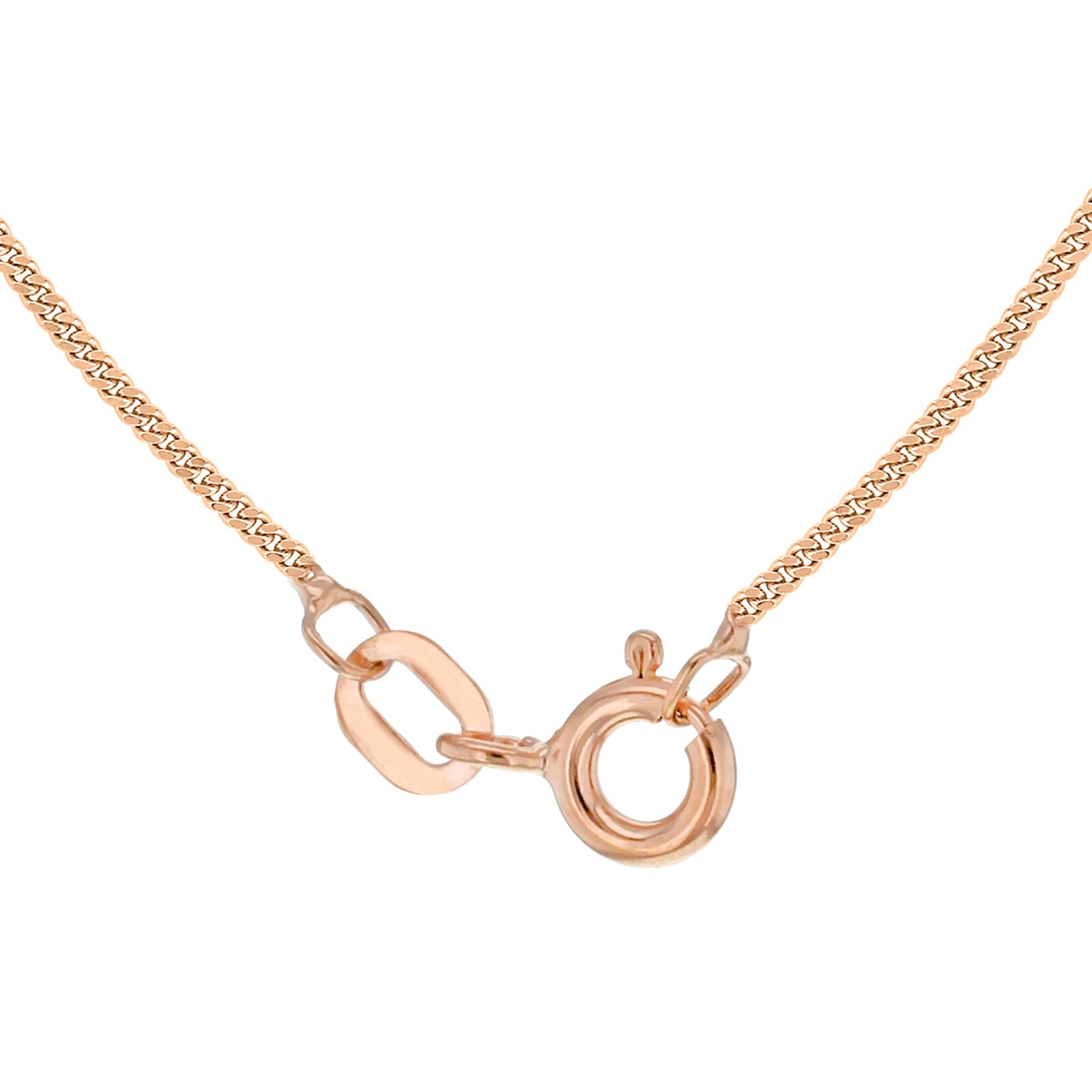 Goldsmiths 9ct Rose Gold 60cm (24") Curb Chain 1mm Width