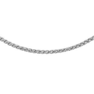 Goldsmiths 18ct White Gold 45cm (18") Spiga Chain 1mm Width