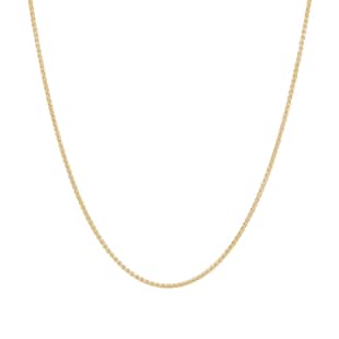 Goldsmiths 18ct Yellow Gold 45cm (18") Spiga Chain 1mm Width