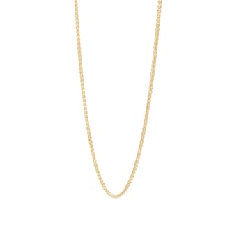 Goldsmiths 18ct Yellow Gold 45cm (18") Spiga Chain 1mm Width Goldsmiths 18ct Yellow Gold 45cm (18") Spiga Chain 1mm Width