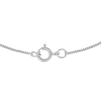 Goldsmiths 18ct White Gold 45cm (18") Curb Chain 0.6mm Width Goldsmiths 18ct White Gold 45cm (18") Curb Chain 0.6mm Width