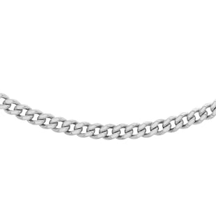 Best Luxury 
18ct White Gold 45-50cm (18-20") Curb Chain 0.8mm Width