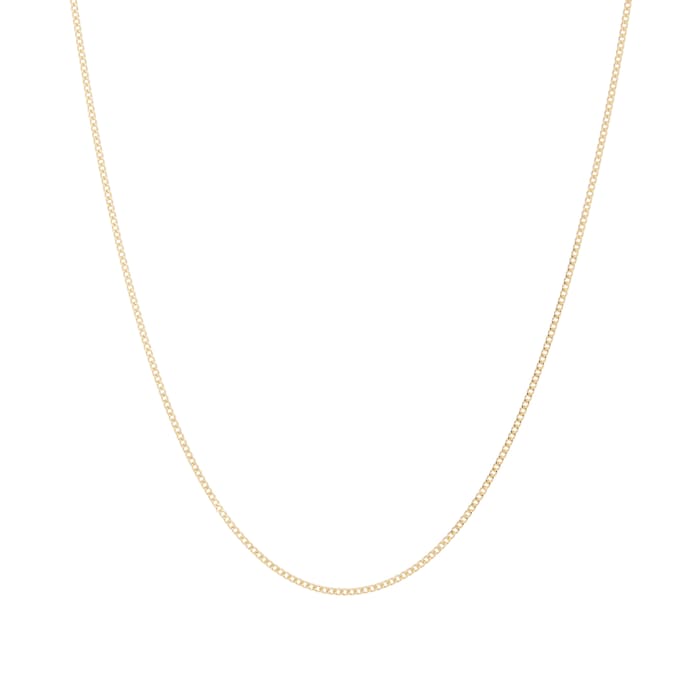 Goldsmiths 18ct Yellow Gold 45-50cm (18-20") Curb Chain 0.8mm Width