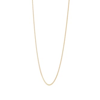Goldsmiths 18ct Yellow Gold 45-50cm (18-20") Curb Chain 0.8mm Width Goldsmiths 18ct Yellow Gold 45-50cm (18-20") Curb Chain 0.8mm Width