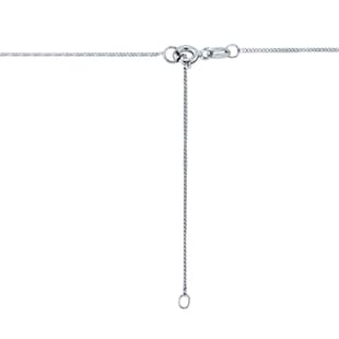 Goldsmiths 18ct White Gold 40-45cm (16-18") Curb Chain 1mm Width