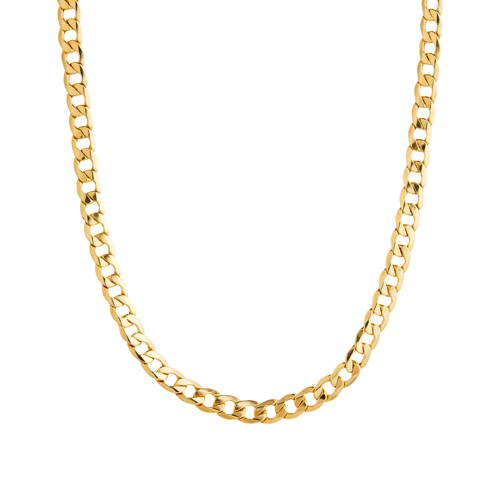 Goldsmiths 18ct Yellow Gold Hollow Curb Chain