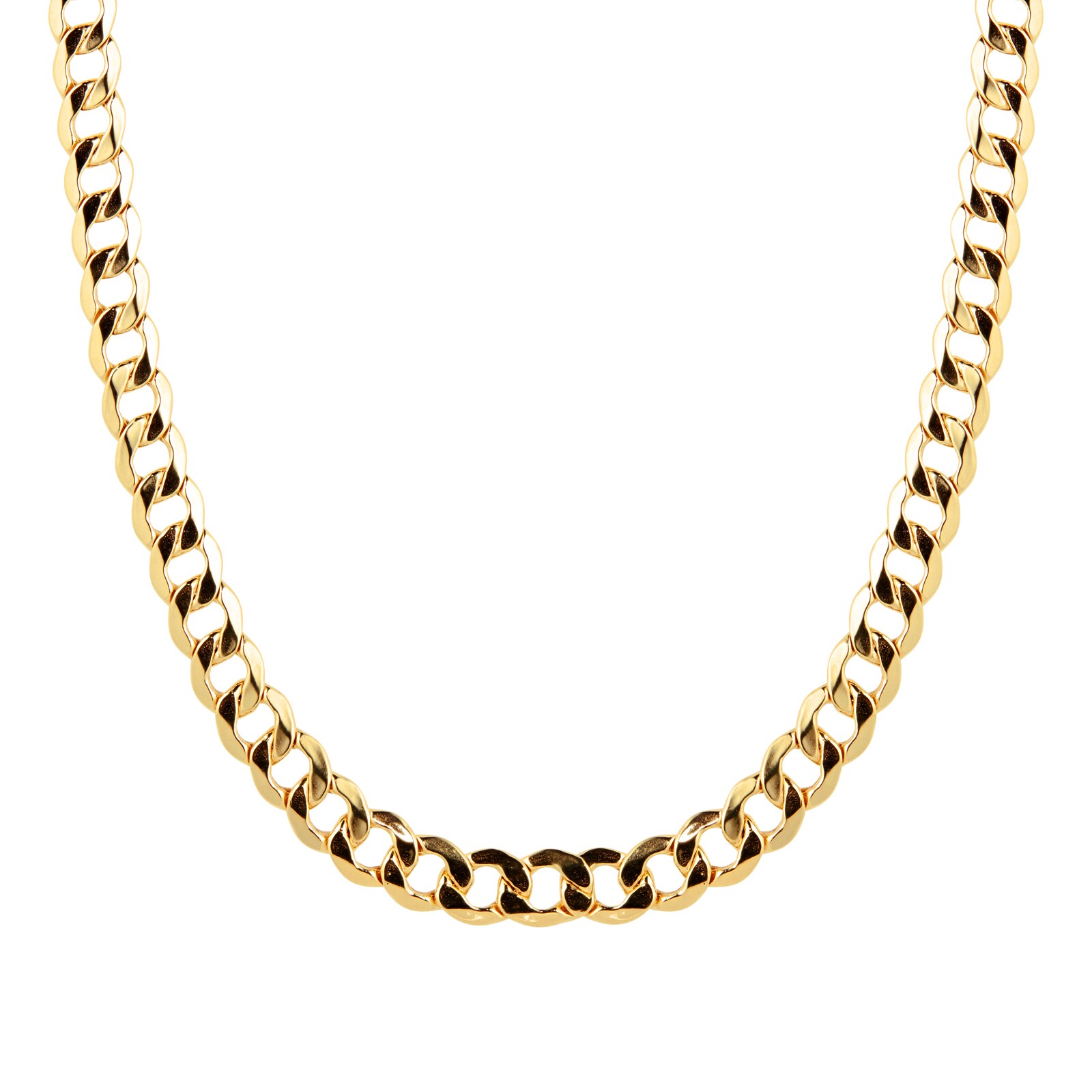 9ct Yellow Gold Hollow Curb 5mm 20 Inch Chain