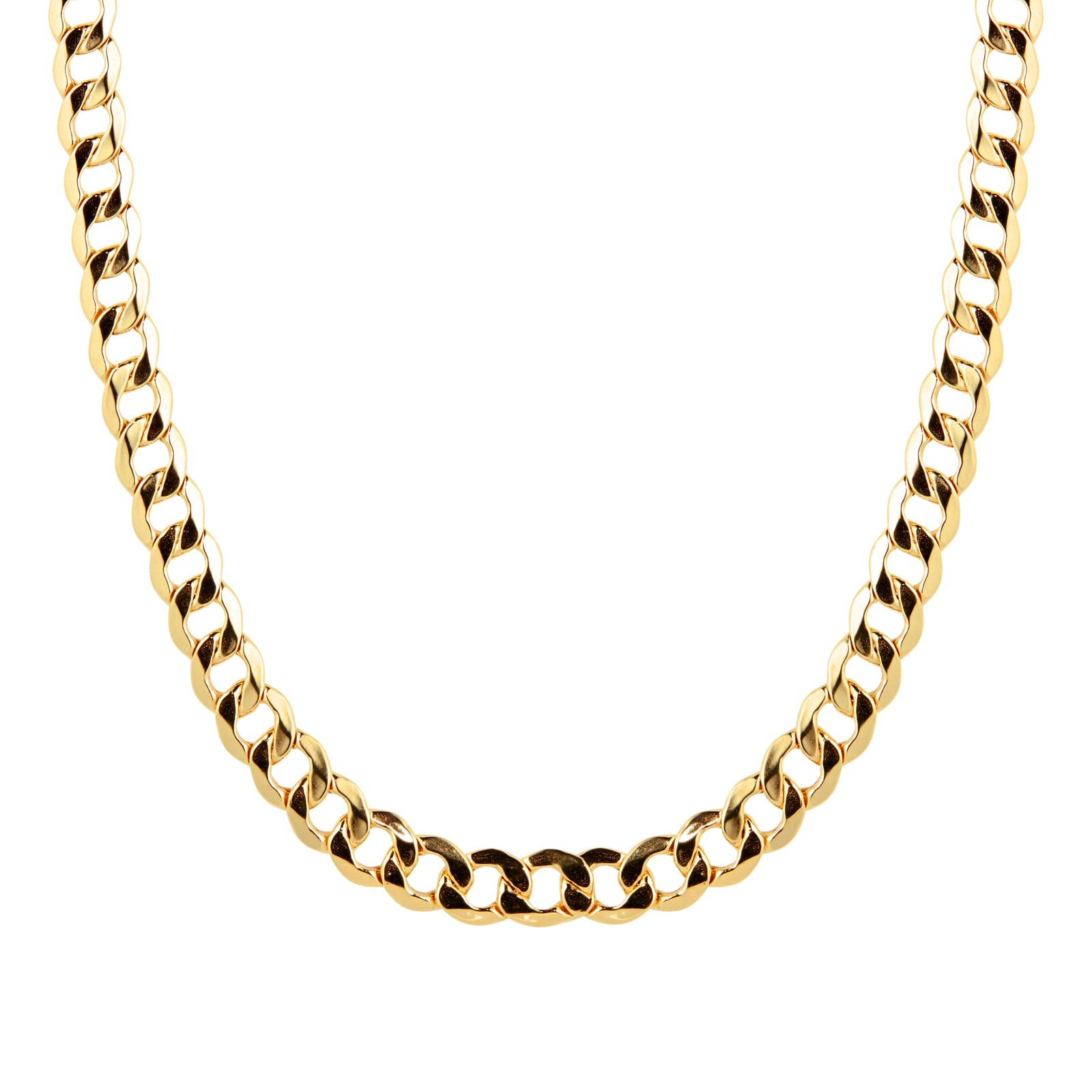 9ct Yellow Gold Hollow Curb 5mm 20 Inch Chain