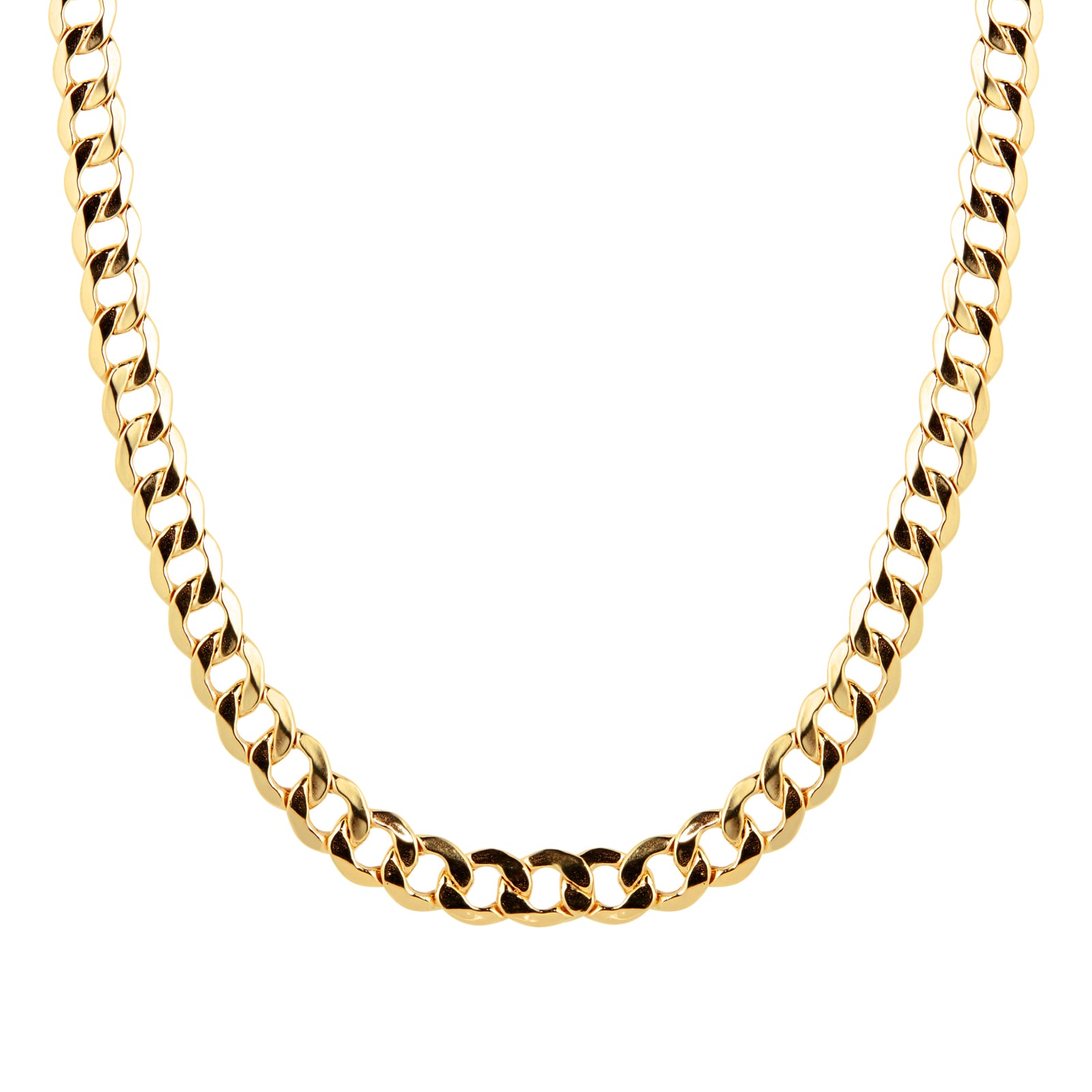 Goldsmiths 9ct Yellow Gold Hollow Curb 5mm 20 Inch Chain